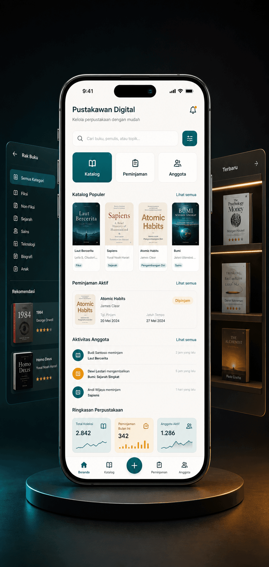 Pustakawan Digital portfolio screenshot